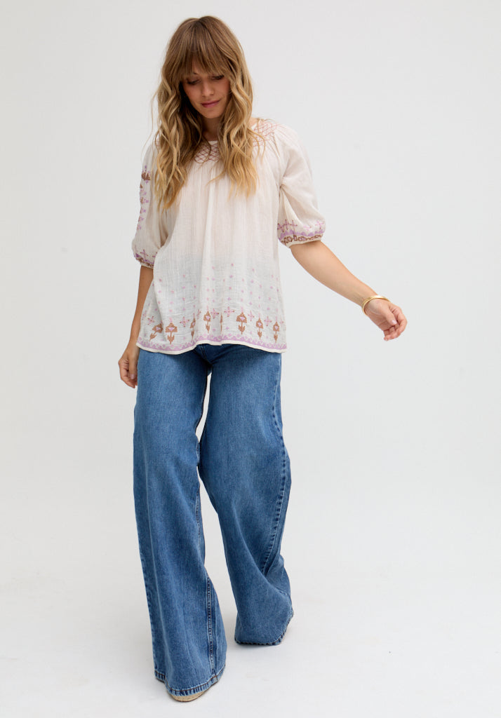 Alba Denim Top