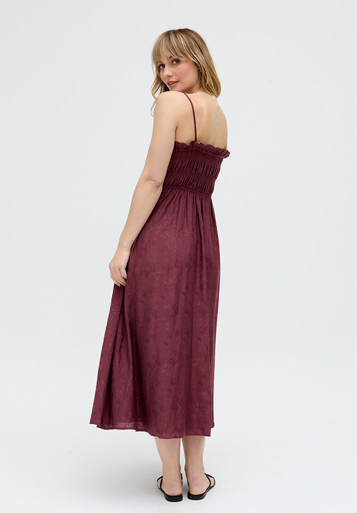 Annie All Over Jacquard Mini Dress In Red - image 5