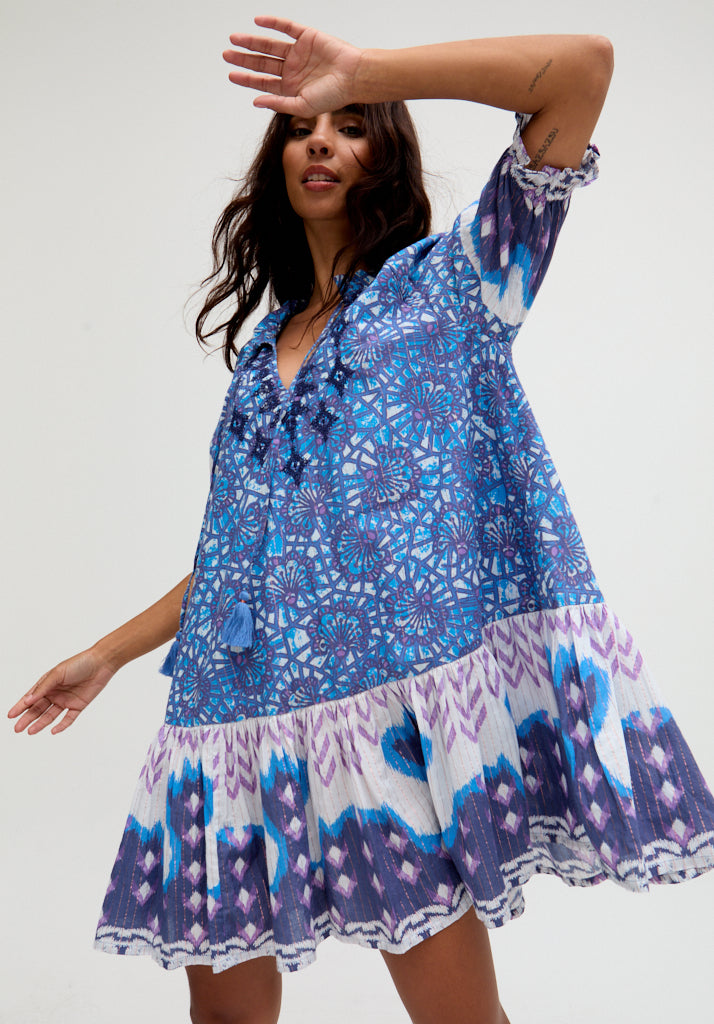 Isabella Doll Embroidered Mini Dress