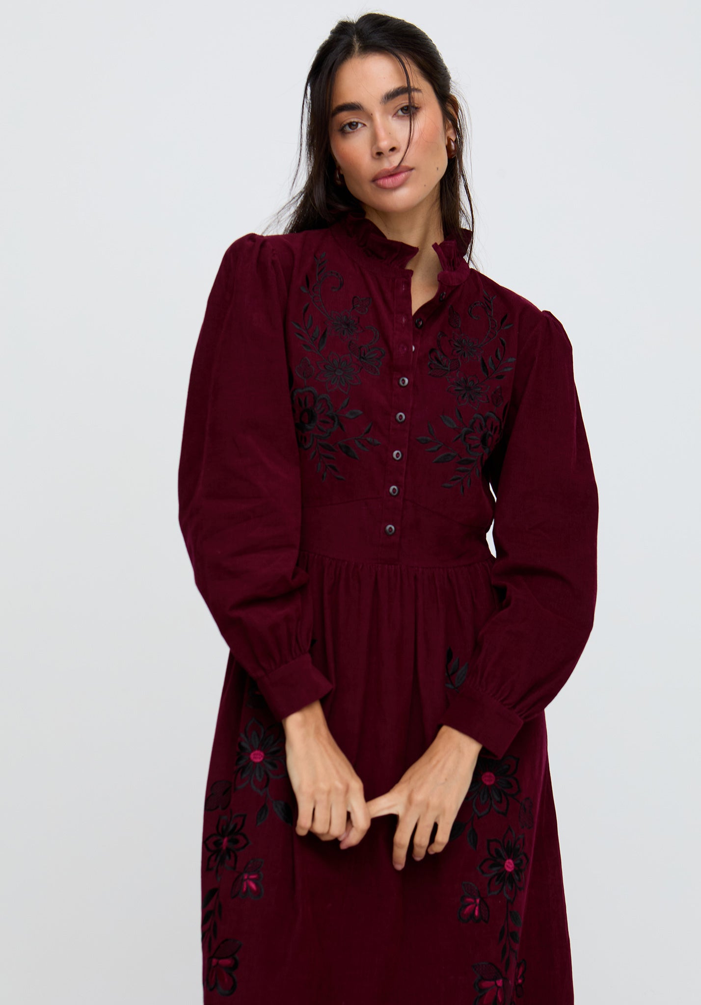 Puglia Corduroy Midi Dress