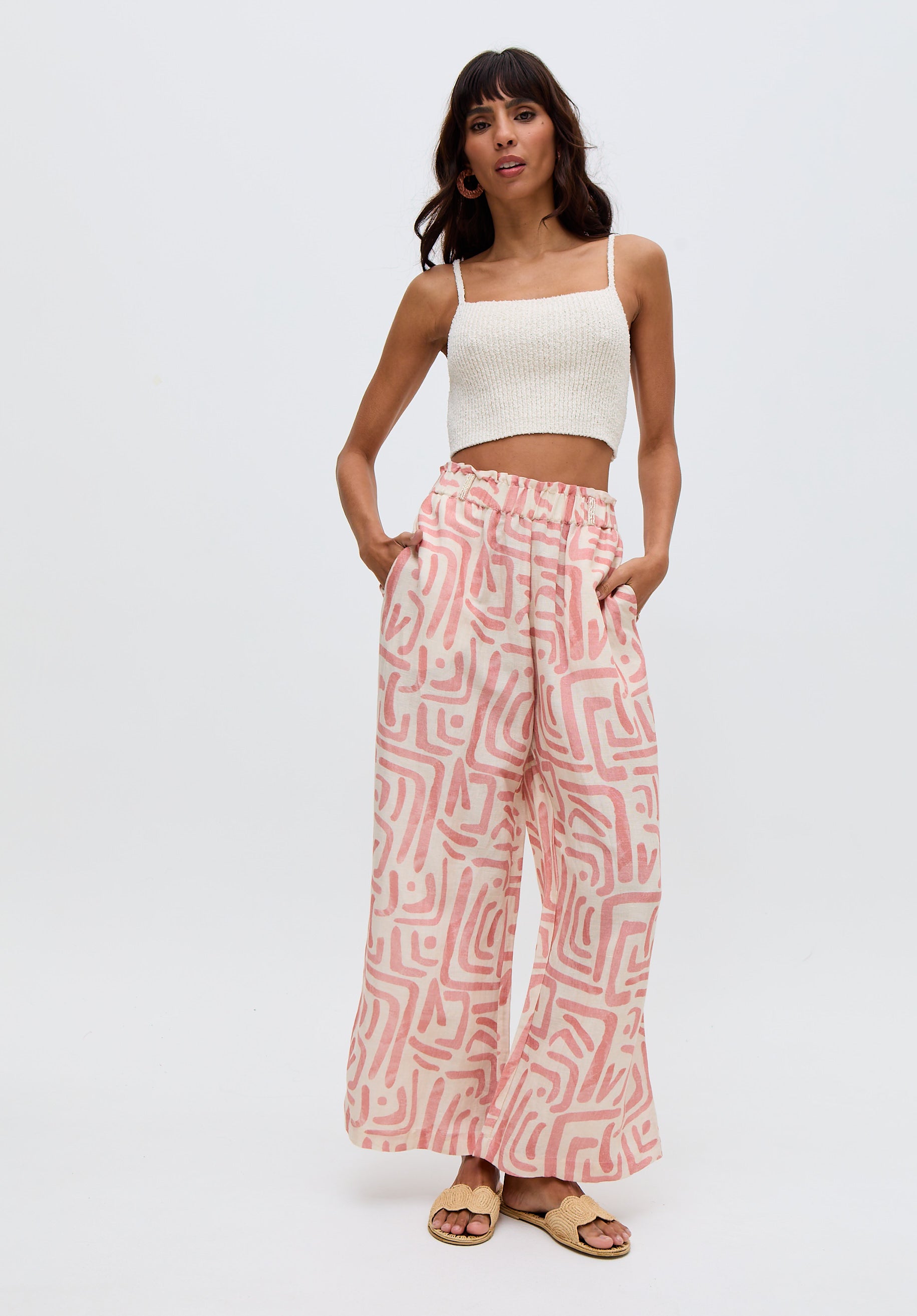 Pop Wide Leg Warhol Print Trouser