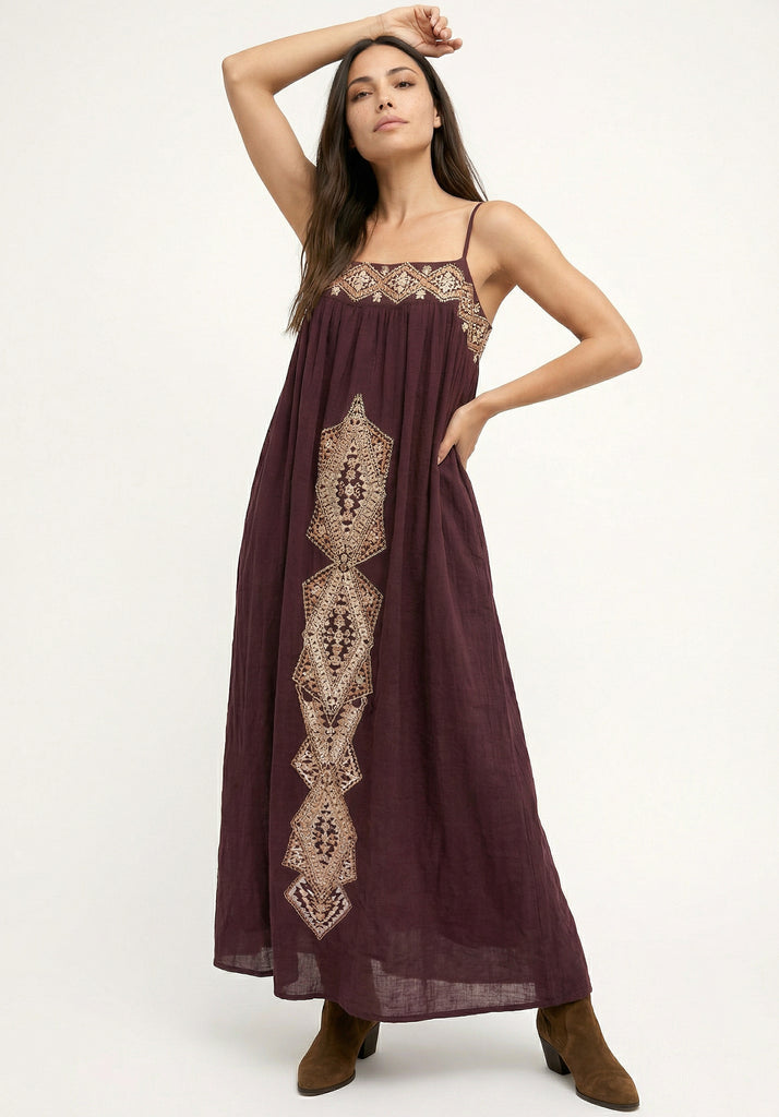 boho maxi wedding guest dresses Petal and Pup Women's Jovan Long Sleeve Mini Dress